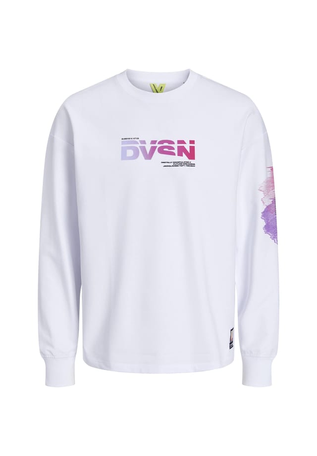 Свитшот цифровой пуловер без капюшона Jack & Jones, белый
Свитшот цифровой пуловер без капюшона Jack & Jones, белый