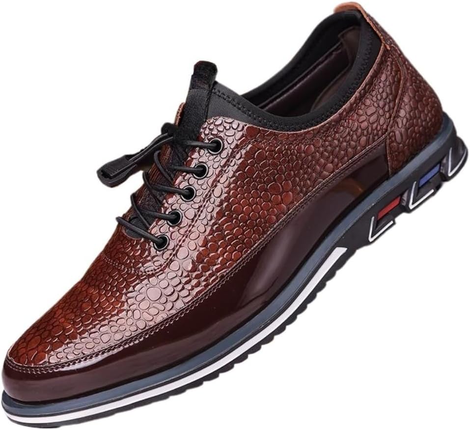 Мужские слипоны - блестящий черный дизайн с эластичными шнурками и яркой подошвой, удобная повседневная обувь на осень и зиму Faithgee
Мужские слипоны - блестящий черный дизайн с эластичными шнурками и яркой подошвой, удобная повседневная обувь на осень и зиму Faithgee