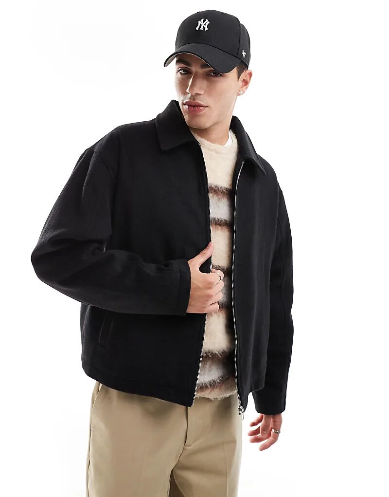 Куртка-харрингтон свободного кроя из шерсти черного цвета ASOS DESIGN, Черный, Куртка-харрингтон свободного кроя из шерсти черного цвета ASOS DESIGN
Куртка-харрингтон свободного кроя из шерсти черного цвета ASOS DESIGN, Черный, Куртка-харрингтон свободного кроя из шерсти черного цвета ASOS DESIGN