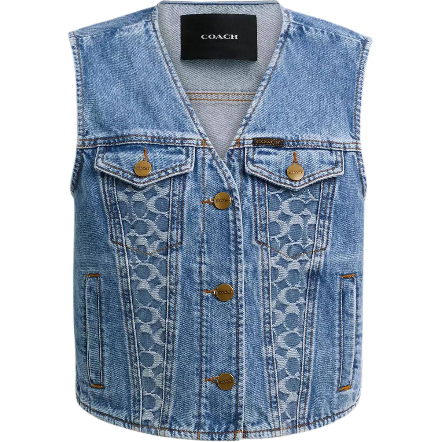 COACH Женский синий жилет, Blue
COACH Женский синий жилет, Blue