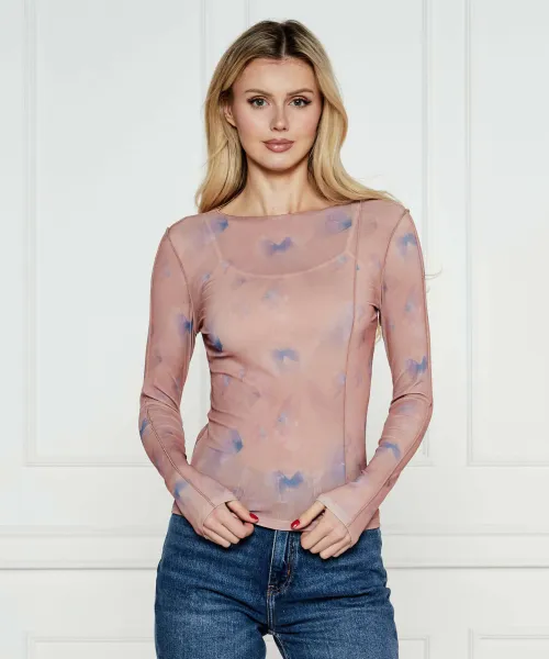 Блузка Deuphine Slim fit Hugo, бежевый 
Блузка Deuphine Slim fit Hugo, бежевый