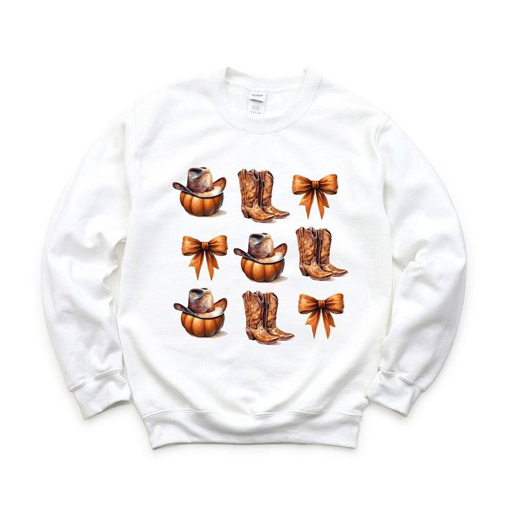 Толстовка Coquette с тыквой и ковбойскими сапогами Simply Sage Market, белый
Толстовка Coquette с тыквой и ковбойскими сапогами Simply Sage Market, белый