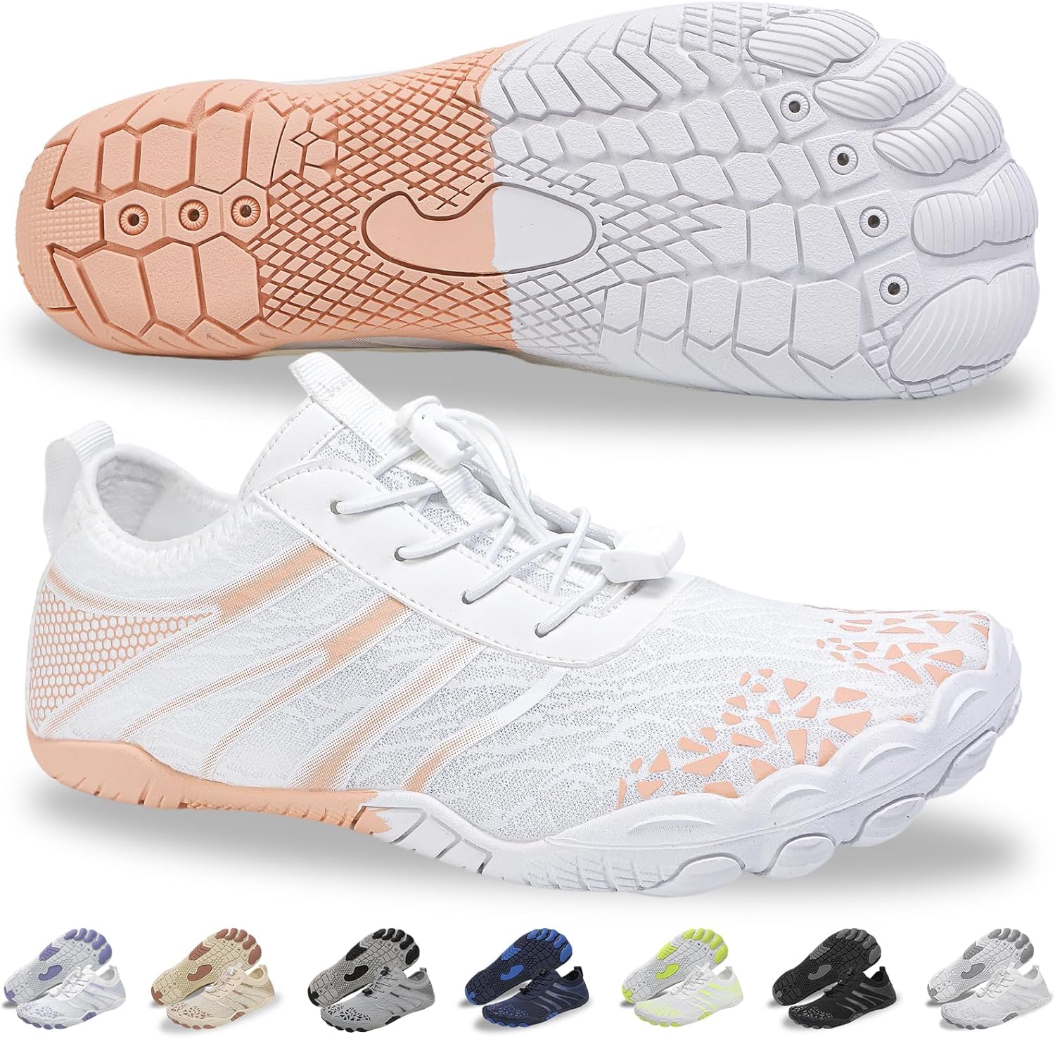 Кроссовки для походов для женщин и мужчин - быстро сохнущие, с широкой носочной частью, для пляжа, плавания, спортивные кроссовки Ieirye, белый
Кроссовки для походов для женщин и мужчин - быстро сохнущие, с широкой носочной частью, для пляжа, плавания, спортивные кроссовки Ieirye, белый