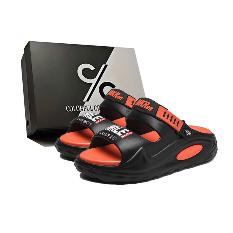 Мужские сандалии-слайдеры из ЭВА, тихие, нескользящие, устойчивые к запахам и истиранию Colorful Creations, Black
Мужские сандалии-слайдеры из ЭВА, тихие, нескользящие, устойчивые к запахам и истиранию Colorful Creations, Black