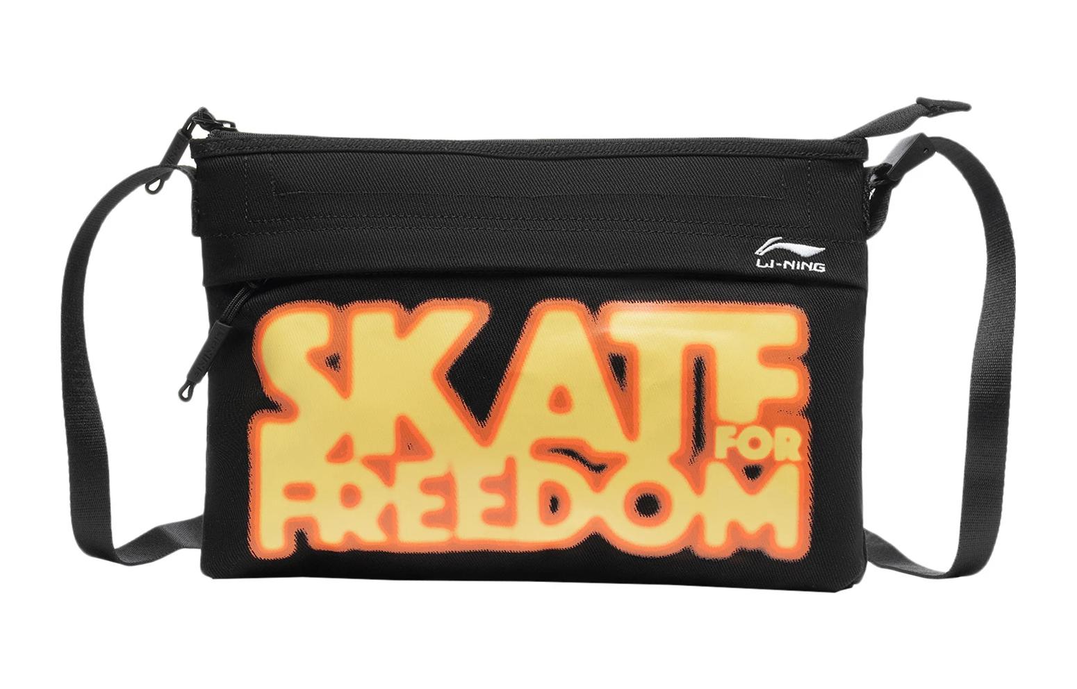Лининг скейтбордная хлопковая сумка через плечо, унисекс черная
Лининг скейтбордная хлопковая сумка через плечо, унисекс черная