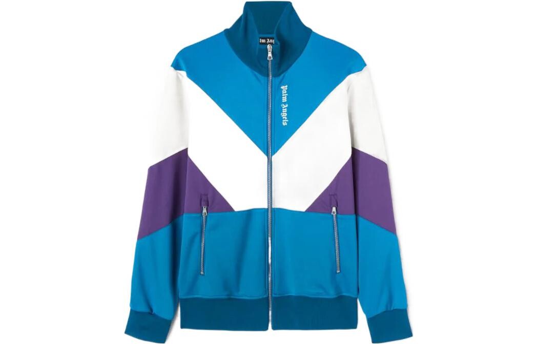 Куртка мужская Palm Angels с V-образным вырезом, синий / фиолетовый / белый 
Куртка мужская Palm Angels с V-образным вырезом, синий / фиолетовый / белый