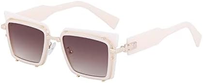 Винтажные солнцезащитные очки 2027 года для женщин, из сплава, с черным градиентом, защита от УФ-излучения UV400, для мужчин, в стиле хип-хоп, для вождения MTZJH, White Tea
Винтажные солнцезащитные очки 2027 года для женщин, из сплава, с черным градиентом, защита от УФ-излучения UV400, для мужчин, в стиле хип-хоп, для вождения MTZJH, White Tea