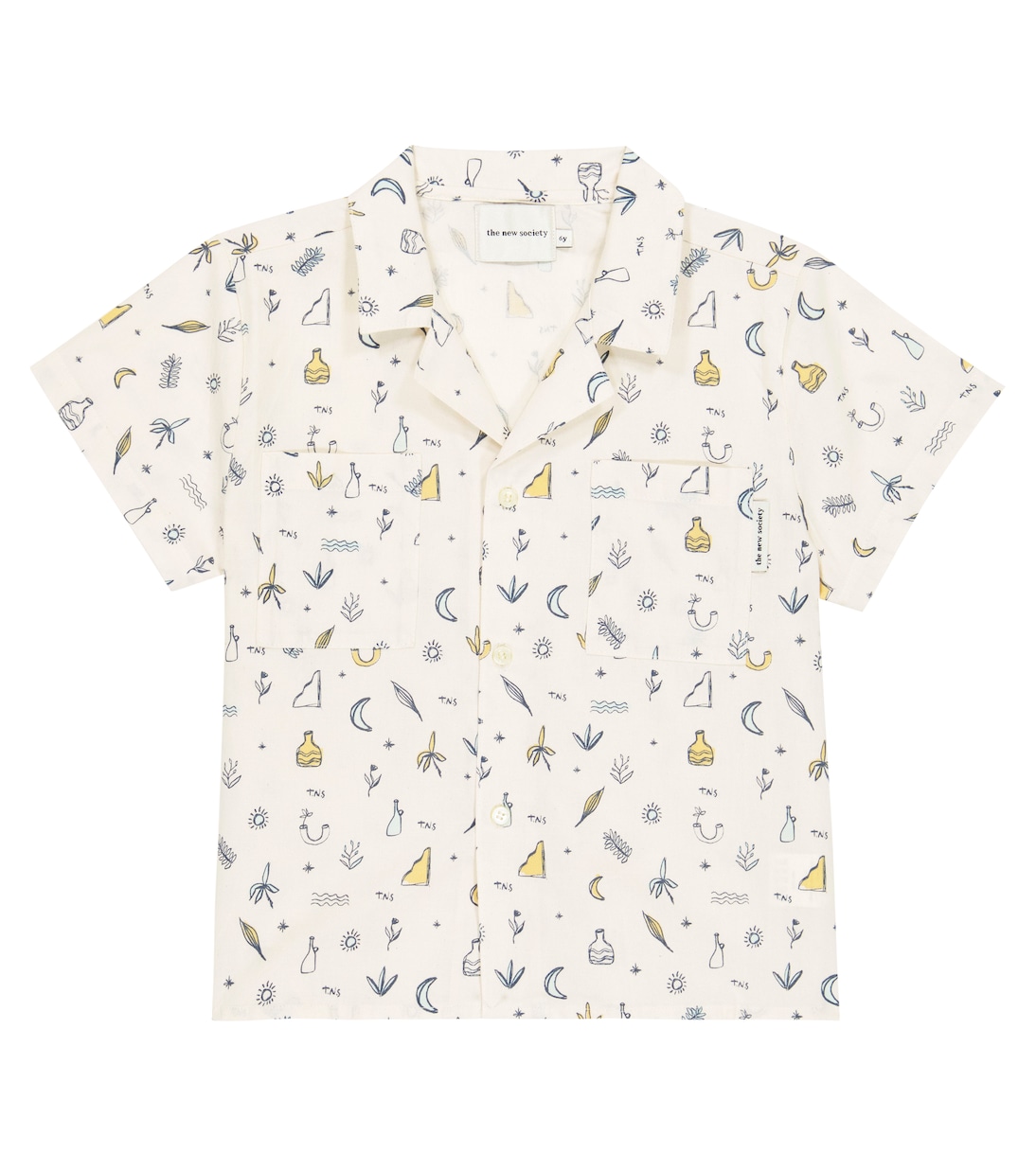 Хлопковая рубашка с принтом All Things The New Society, All The Things Print 
Хлопковая рубашка с принтом All Things The New Society, All The Things Print