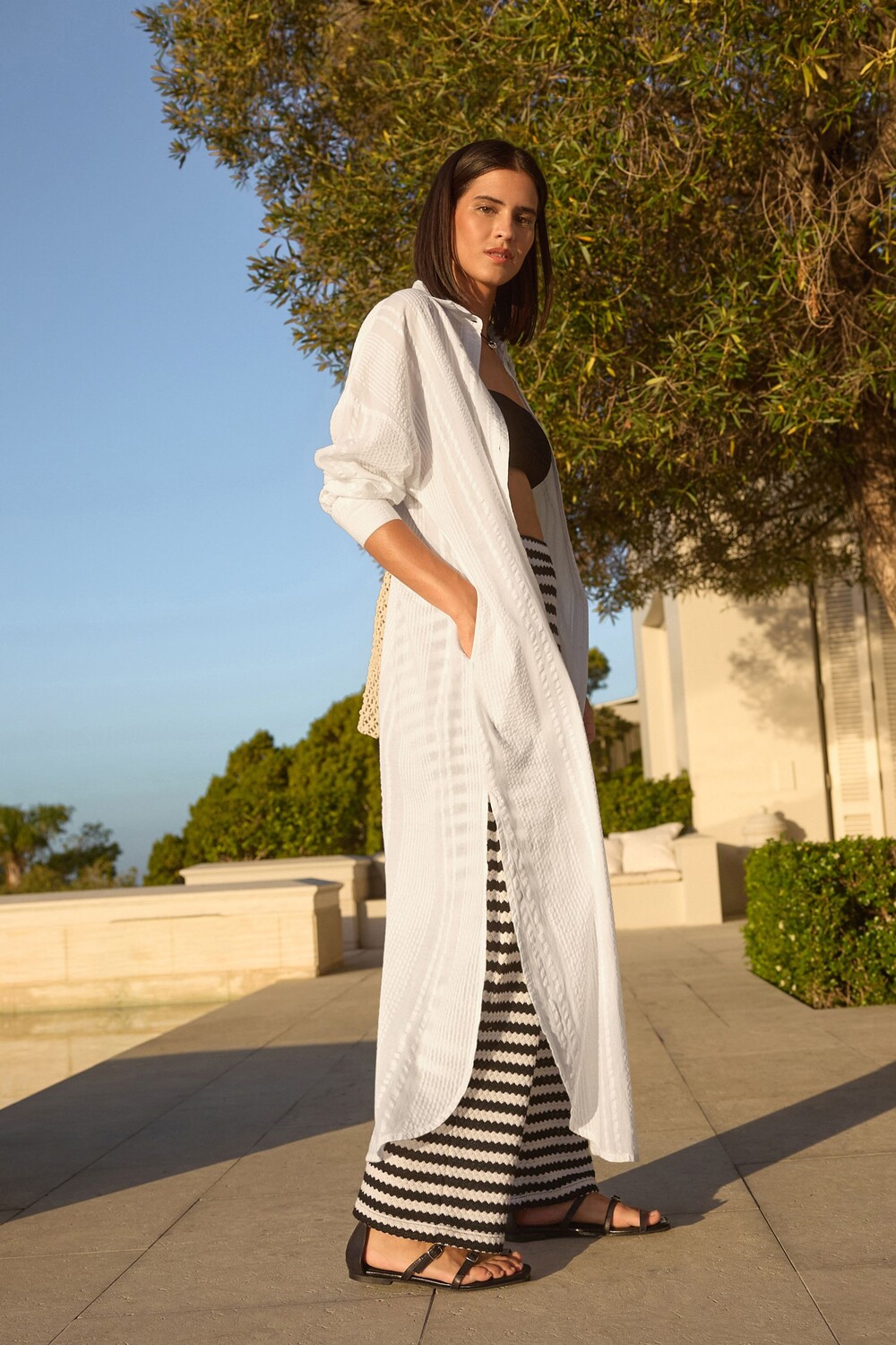 Пляжная рубашка макси Next, белый
Пляжная рубашка макси Next, белый