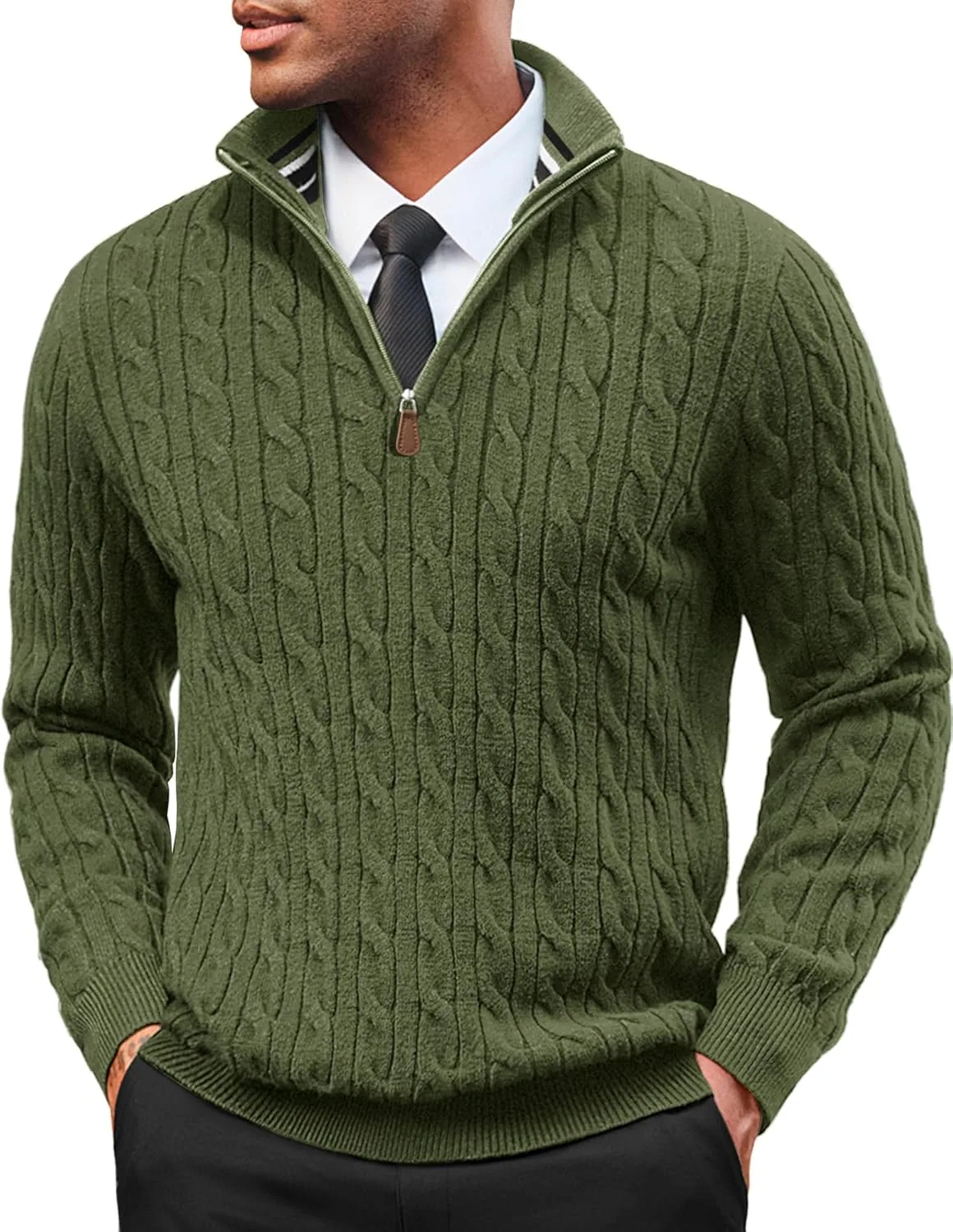 Мужской свитер Paul Jones с воротником-стойкой и ажурным узором PJ PAUL JONES
Мужской свитер Paul Jones с воротником-стойкой и ажурным узором PJ PAUL JONES