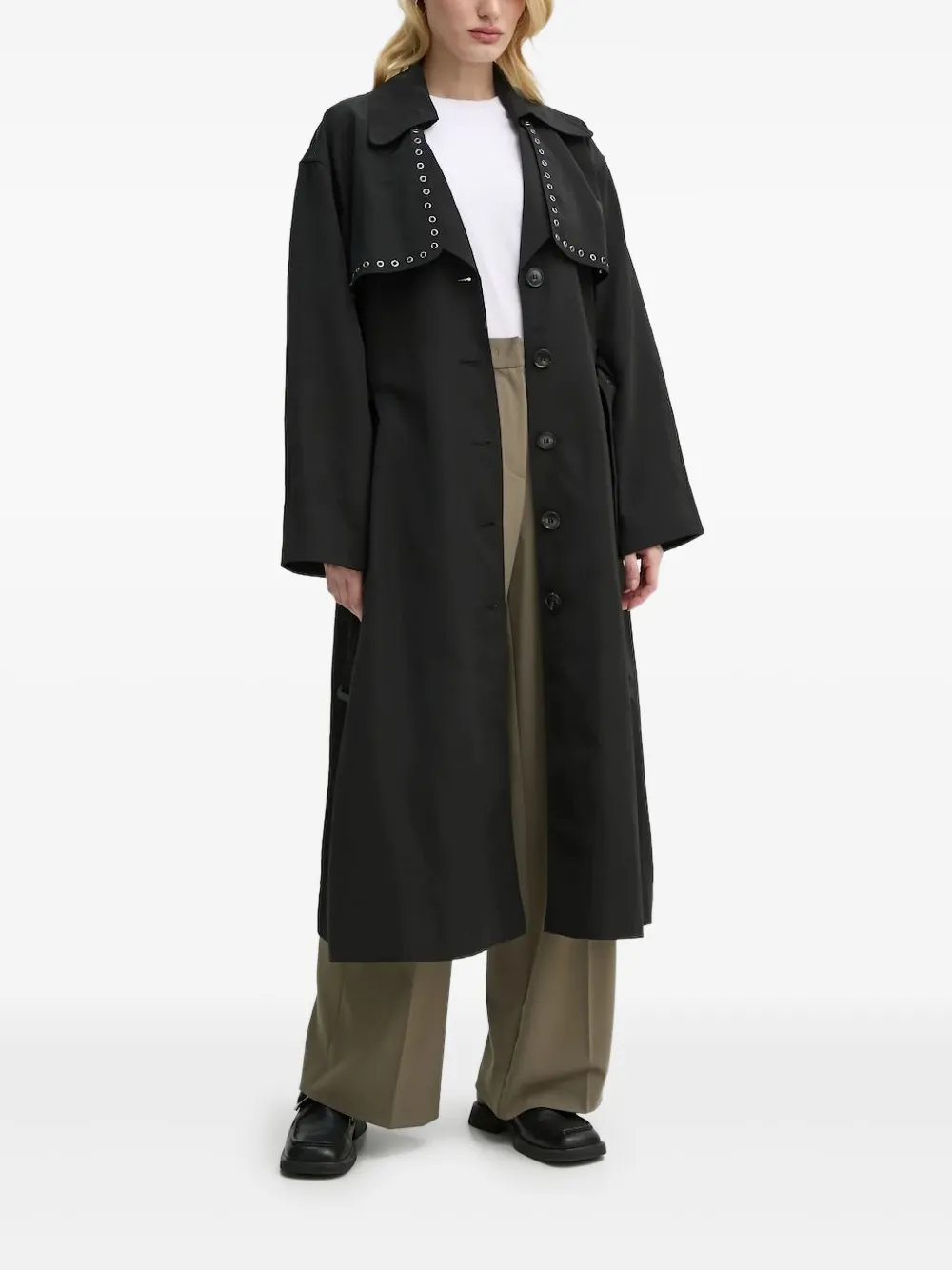 Пальто с поясом и люверсами Bruuns Bazaar, черный
Пальто с поясом и люверсами Bruuns Bazaar, черный