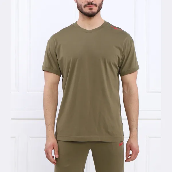 Футболка стандартного кроя с надписью Hugo, зеленый
Футболка стандартного кроя с надписью Hugo, зеленый