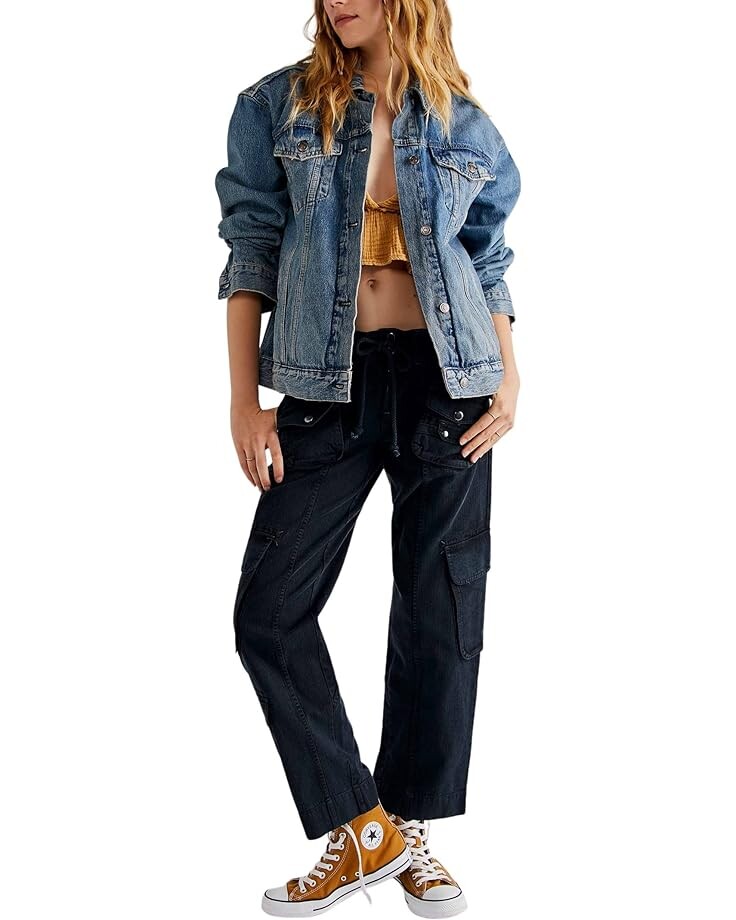 Брюки карго Free People Tahiti, черный
Брюки карго Free People Tahiti, черный