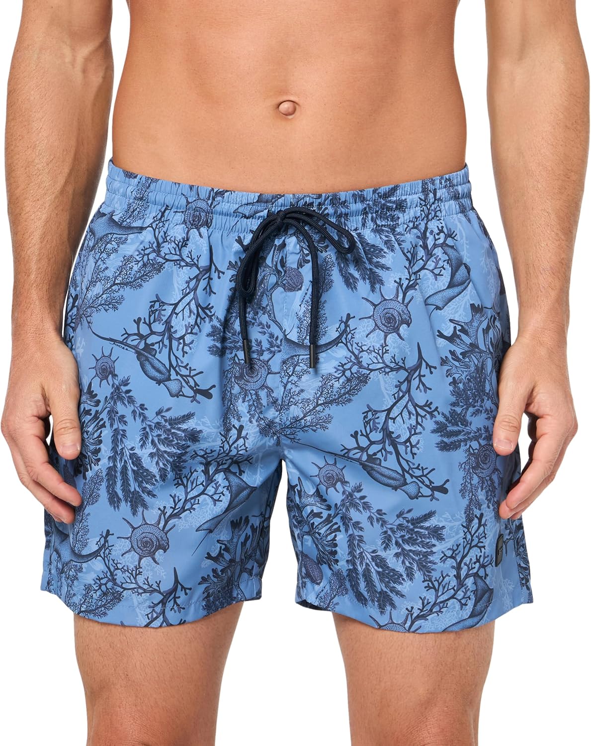 Мужские плавки BOSS с тропическим принтом, Light Blue Palm Leaf
Мужские плавки BOSS с тропическим принтом, Light Blue Palm Leaf