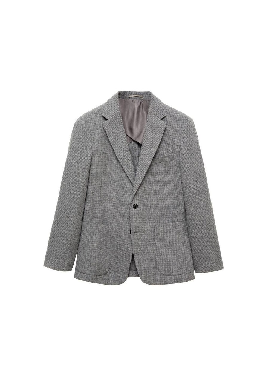 Приталенный пиджак MANGO MAN Molina, цвет Grey/Dark grey 
Приталенный пиджак MANGO MAN Molina, цвет Grey/Dark grey