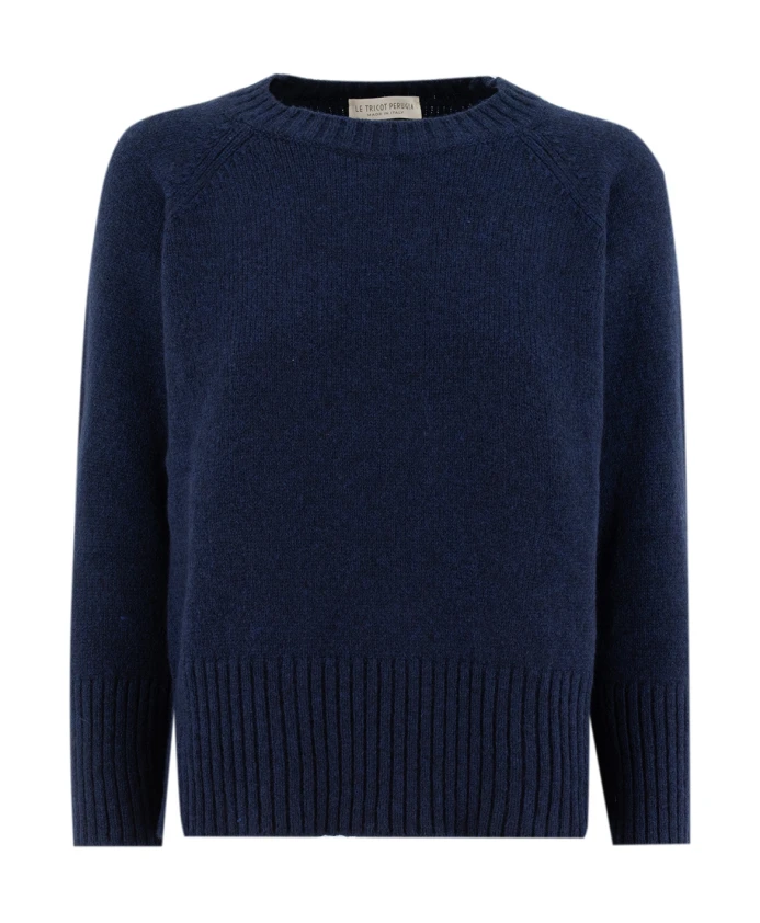 Рваный шерстяной свитер Le Tricot Perugia, синий
Рваный шерстяной свитер Le Tricot Perugia, синий