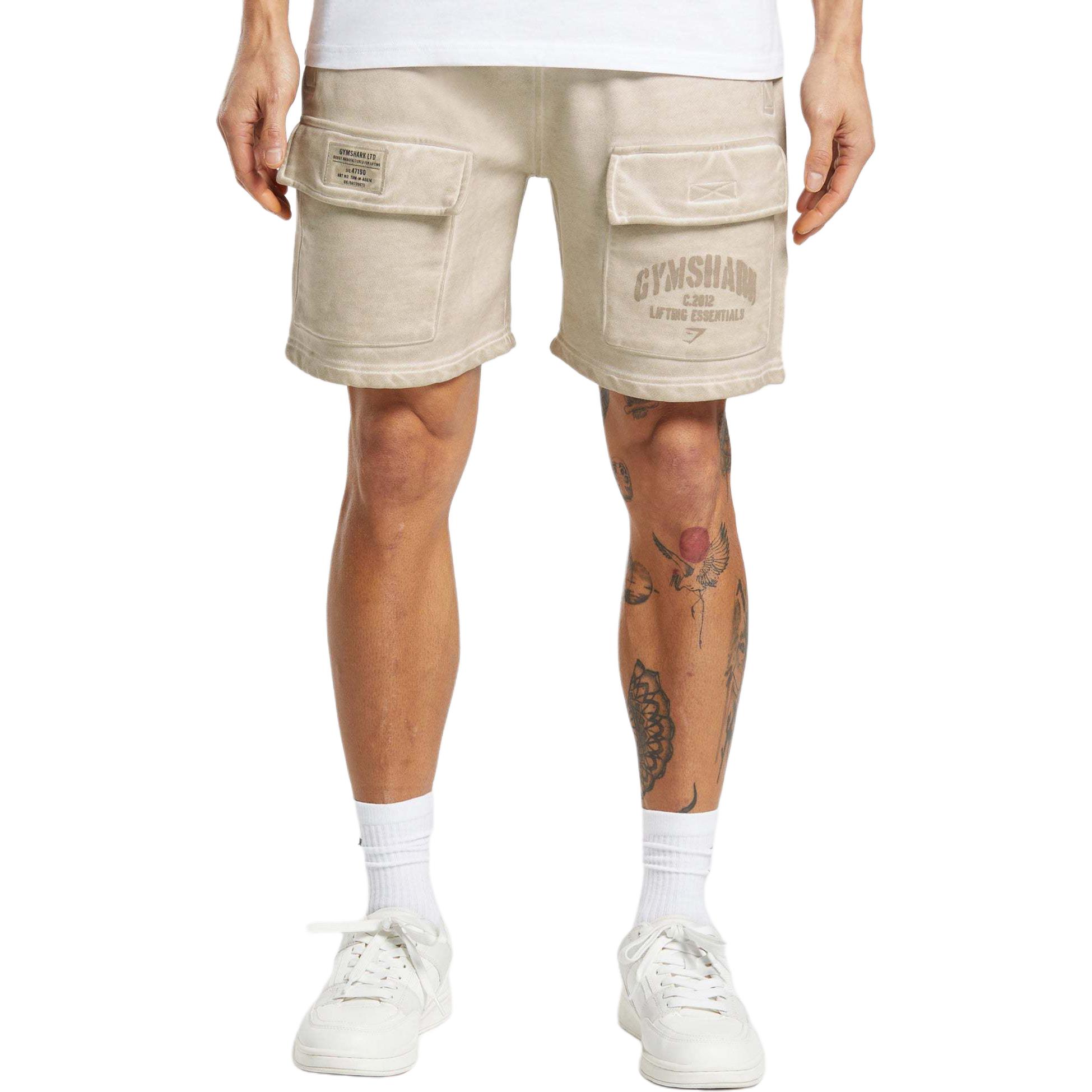 Укороченные карго-шорты мужские Heavyweight Washed Pebble Gray GYMSHARK, серый
Укороченные карго-шорты мужские Heavyweight Washed Pebble Gray GYMSHARK, серый