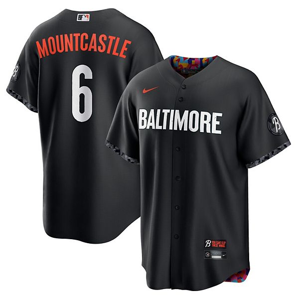 Мужская реплика игровой футболки Ryan Mountcastle Baltimore Orioles City Connect черного цвета Nike
Мужская реплика игровой футболки Ryan Mountcastle Baltimore Orioles City Connect черного цвета Nike
