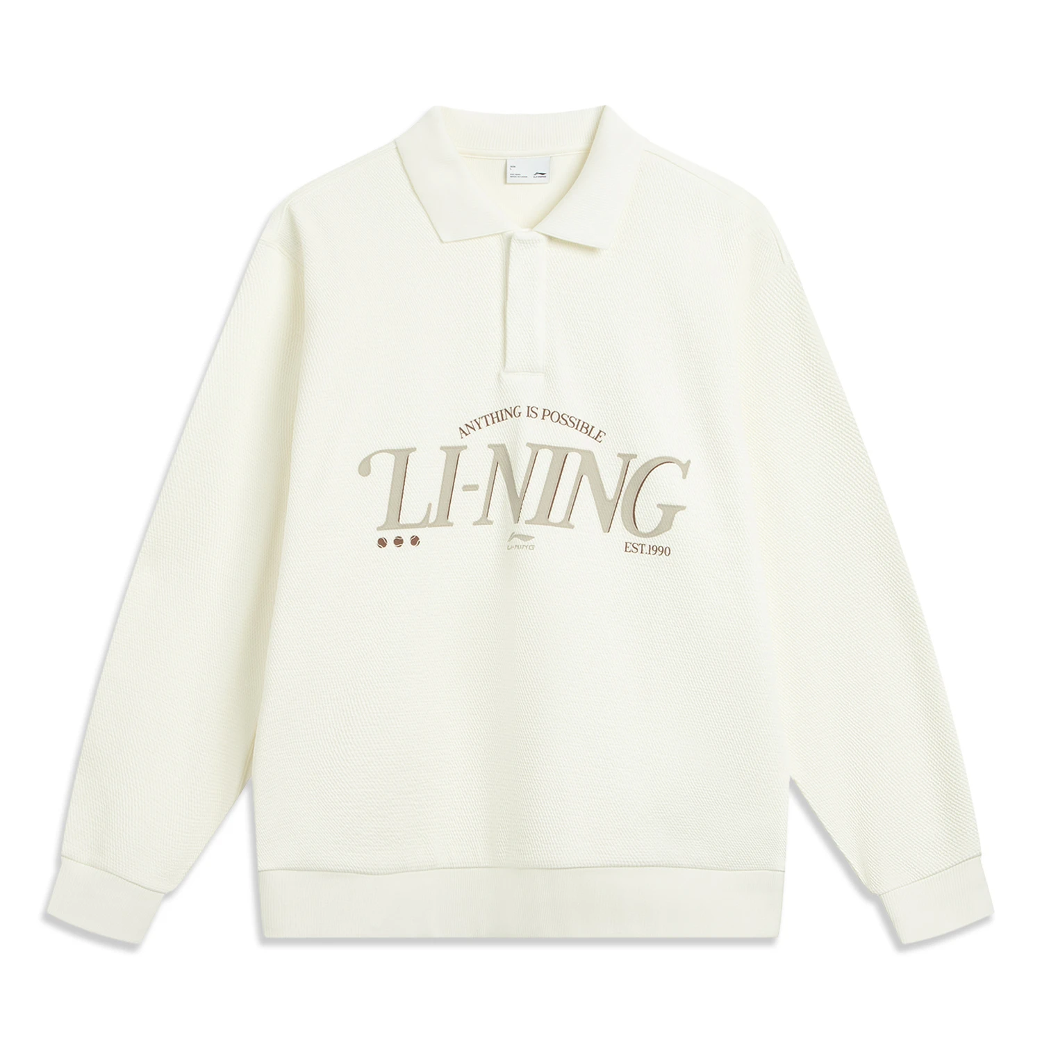 Спортивный свитшот серии Trend для мужчин LINING, слоновая кость
Спортивный свитшот серии Trend для мужчин LINING, слоновая кость