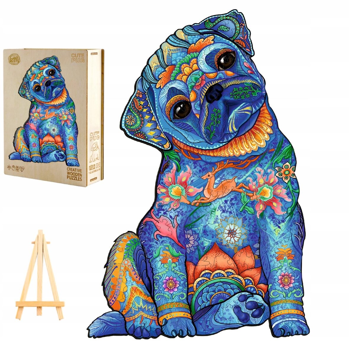 Деревянный Пазл Для Взрослых, Большой, 300 Деталей, Мопс В Деревянной Коробке Pasjo24
Деревянный Пазл Для Взрослых, Большой, 300 Деталей, Мопс В Деревянной Коробке Pasjo24