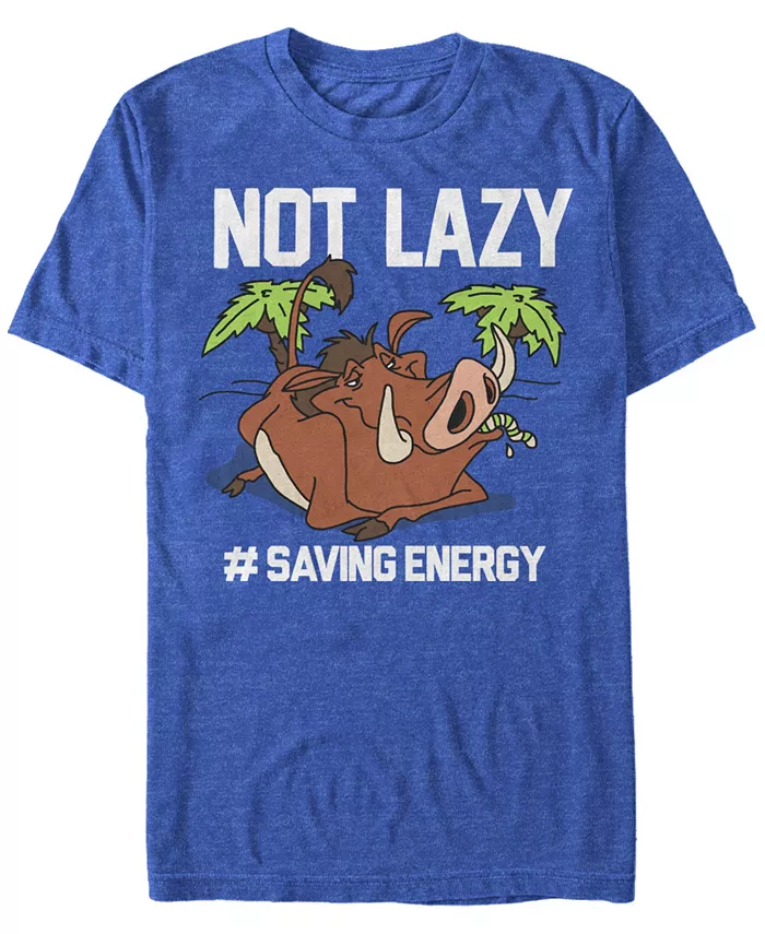 Футболка Disney Men's Lion King Pumbaa Not Lazy с короткими рукавами Fifth Sun, синий
Футболка Disney Men's Lion King Pumbaa Not Lazy с короткими рукавами Fifth Sun, синий