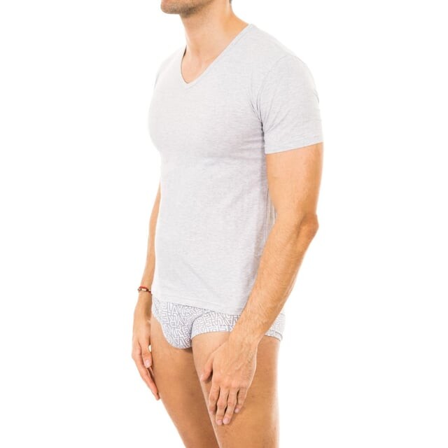 Мужская футболка с короткими рукавами и v-образным вырезом m351001 Replay, серый 
Мужская футболка с короткими рукавами и v-образным вырезом m351001 Replay, серый