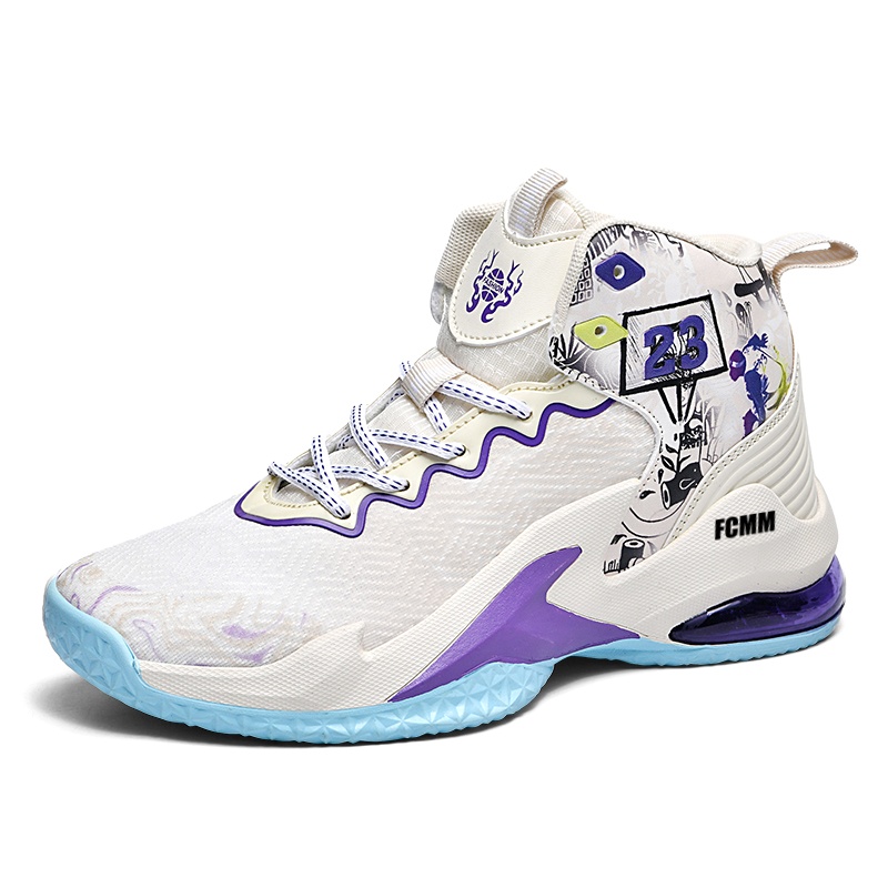Баскетбольные кроссовки с противоскользящей подошвой, износостойкие, детские FCMM, бежевый/фиолетовый
Баскетбольные кроссовки с противоскользящей подошвой, износостойкие, детские FCMM, бежевый/фиолетовый