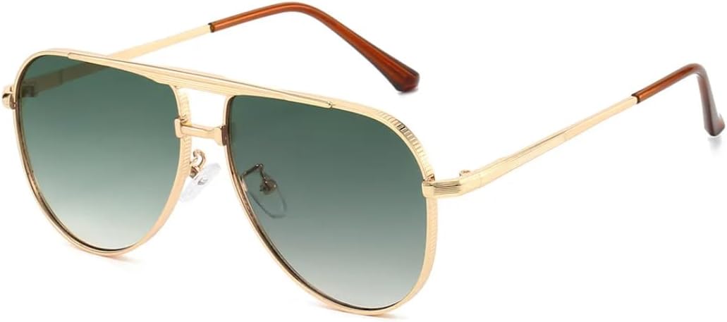 Солнцезащитные очки для мужчин, женщин и унисекс, очки для вождения, защита от УФ-излучения UV400, подходят для всех, классические стильные металлические линзы UATXTAU, Gold Green
Солнцезащитные очки для мужчин, женщин и унисекс, очки для вождения, защита от УФ-излучения UV400, подходят для всех, классические стильные металлические линзы UATXTAU, Gold Green