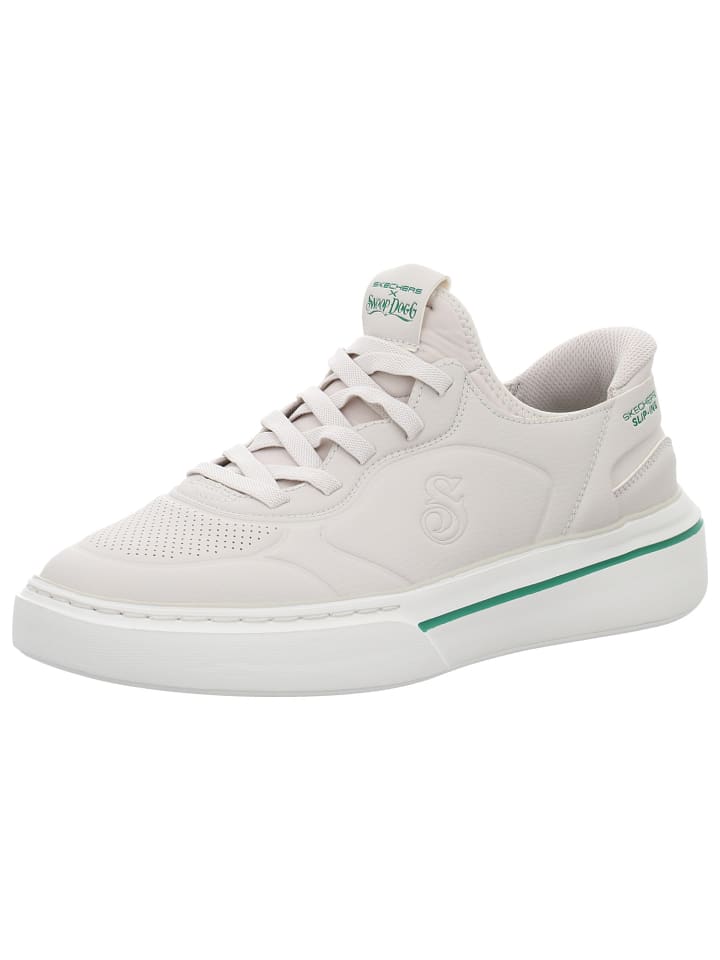 Белые низкие кеды Skechers
Белые низкие кеды Skechers