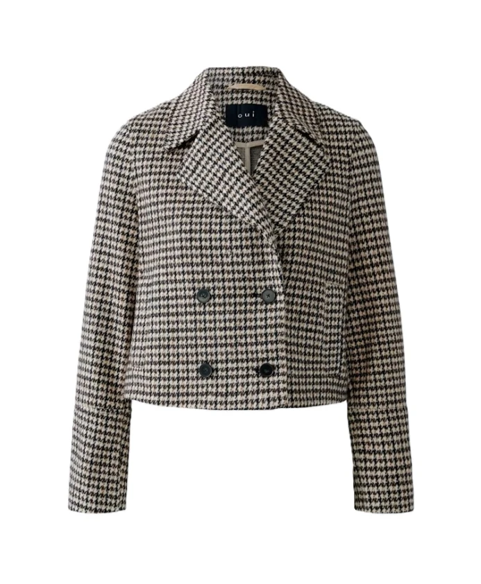 Пальто свободного кроя из блестящей пряжи. Oui, серый
Пальто свободного кроя из блестящей пряжи. Oui, серый