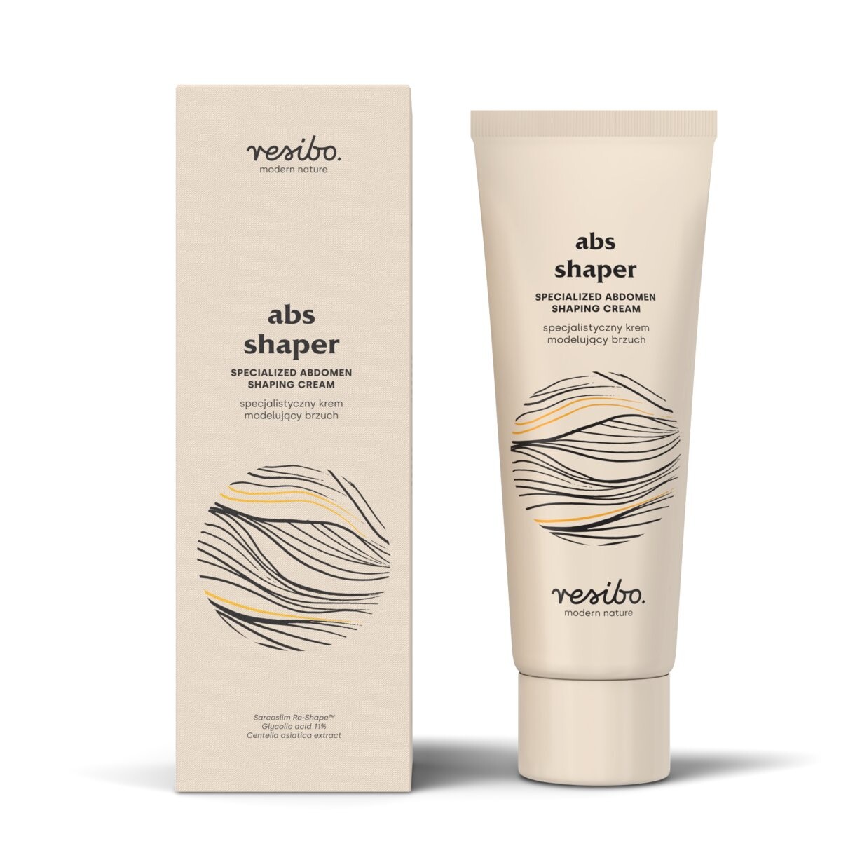 Resibo, ABS Shaper, Специализированный крем для коррекции живота, 75мл
Resibo, ABS Shaper, Специализированный крем для коррекции живота, 75мл