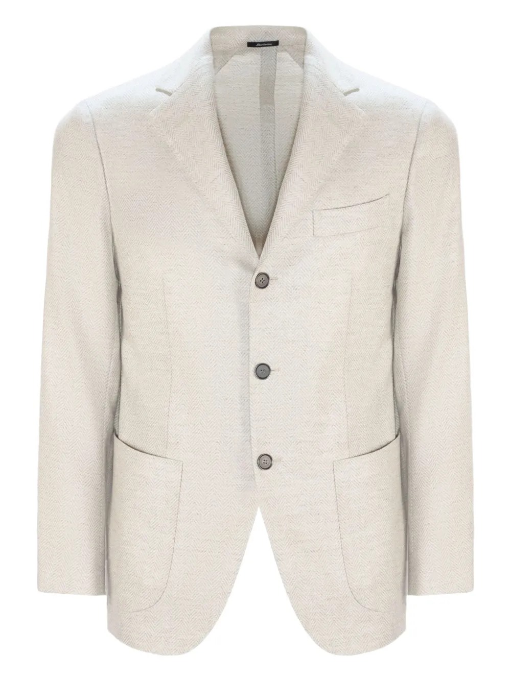 Однобортный пиджак с узором «елочка» SARTORIO NAPOLI, нейтральный
Однобортный пиджак с узором «елочка» SARTORIO NAPOLI, нейтральный