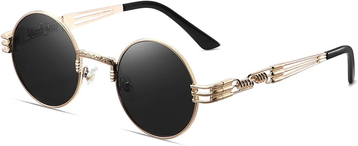 GYsnail Make the world clear Круглые поляризованные солнцезащитные очки в стиле стимпанк для мужчин, круглая металлическая оправа, очки в стиле хиппи, 8010-gold
GYsnail Make the world clear Круглые поляризованные солнцезащитные очки в стиле стимпанк для мужчин, круглая металлическая оправа, очки в стиле хиппи, 8010-gold