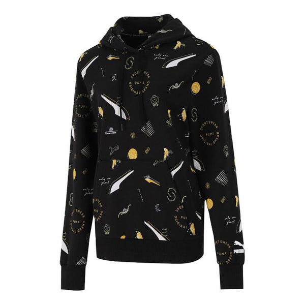 Свитер casual full print drawstring loose pullover hoodie black Puma, черный
Свитер casual full print drawstring loose pullover hoodie black Puma, черный