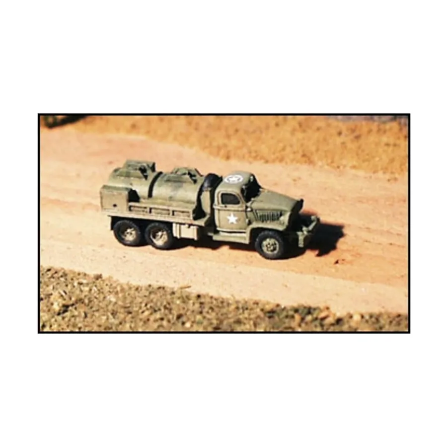 2-1/2 тонны бензовоз GMC, WWII Micro Armour - United States - Softskins and Amphibians (1:285) 
2-1/2 тонны бензовоз GMC, WWII Micro Armour - United States - Softskins and Amphibians (1:285)