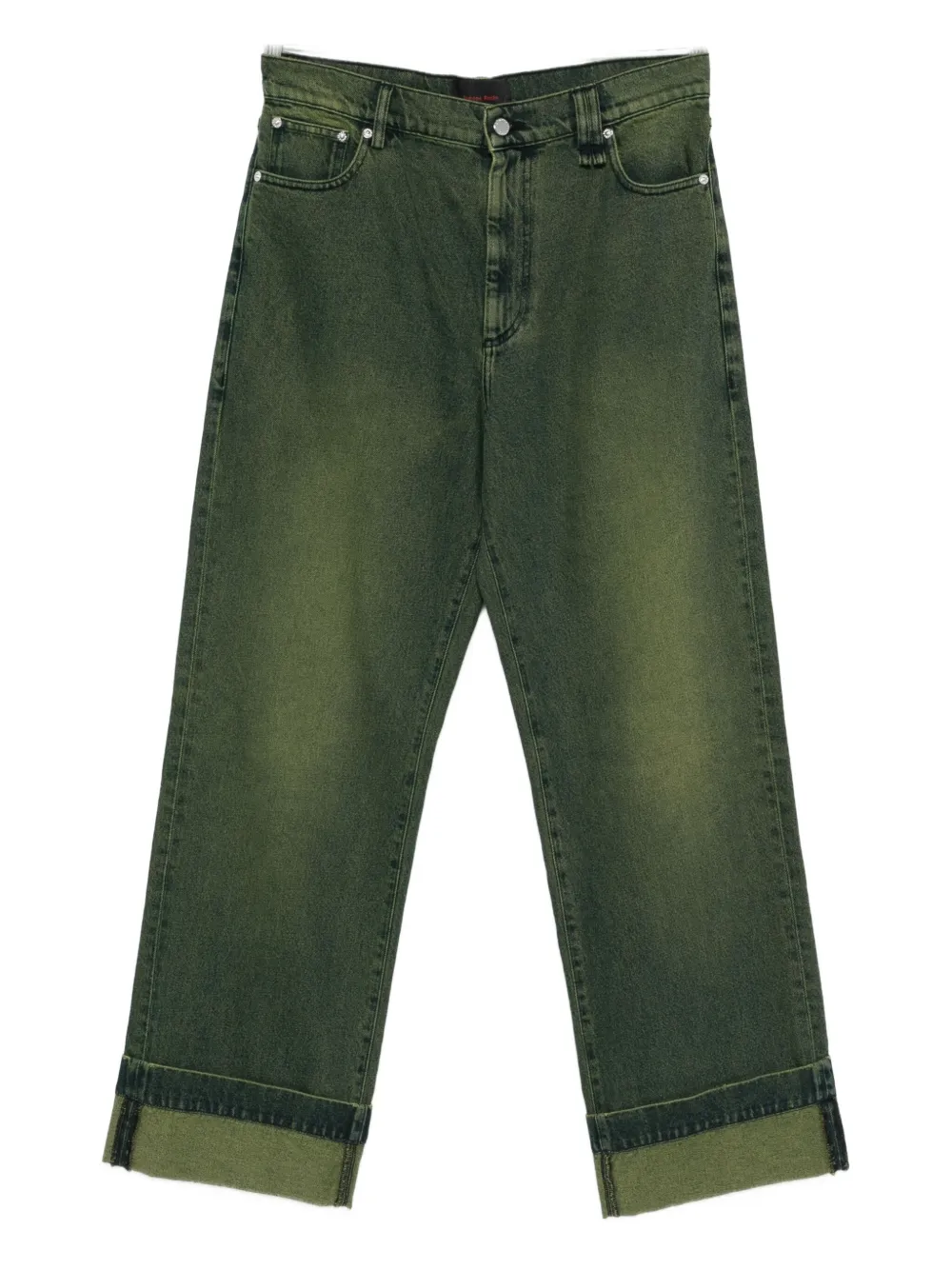 Джинсы прямого кроя Simone Rocha, зеленый
Джинсы прямого кроя Simone Rocha, зеленый