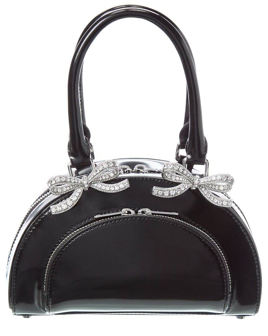 Self-Portrait Изогнутая миниатюрная кожаная сумка, черный
Self-Portrait Изогнутая миниатюрная кожаная сумка, черный