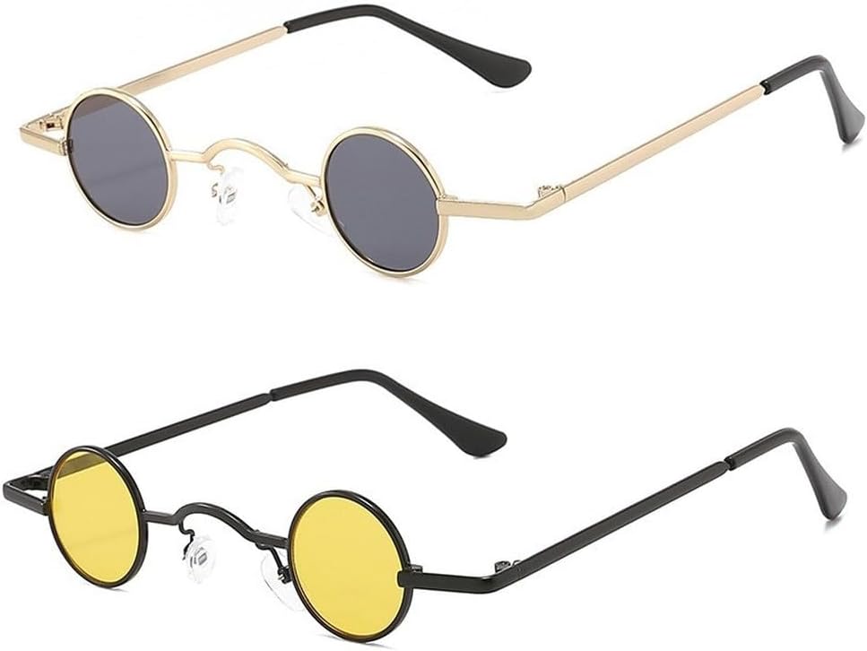 Винтажные мужские солнцезащитные очки в стиле рок-панк, классические маленькие круглые солнцезащитные очки для женщин с широкой переносицей, металлическая оправа, черные линзы, очки для вождения, C5, цельные HYYZZC, C5
Винтажные мужские солнцезащитные очки в стиле рок-панк, классические маленькие круглые солнцезащитные очки для женщин с широкой переносицей, металлическая оправа, черные линзы, очки для вождения, C5, цельные HYYZZC, C5