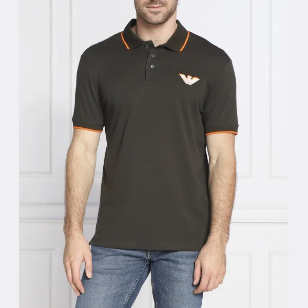 Рубашка поло стандартного кроя Emporio Armani, хаки
Рубашка поло стандартного кроя Emporio Armani, хаки