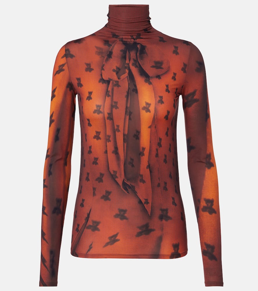 Топ с высоким воротником trompe-l'œil Acne Studios, Rust Brown
Топ с высоким воротником trompe-l'œil Acne Studios, Rust Brown