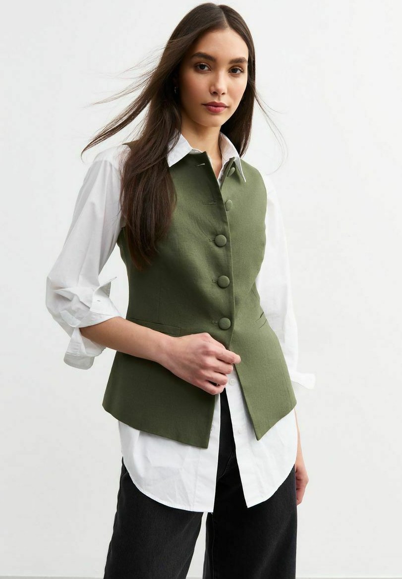 Жилет CREW NECK New Look, хаки
Жилет CREW NECK New Look, хаки