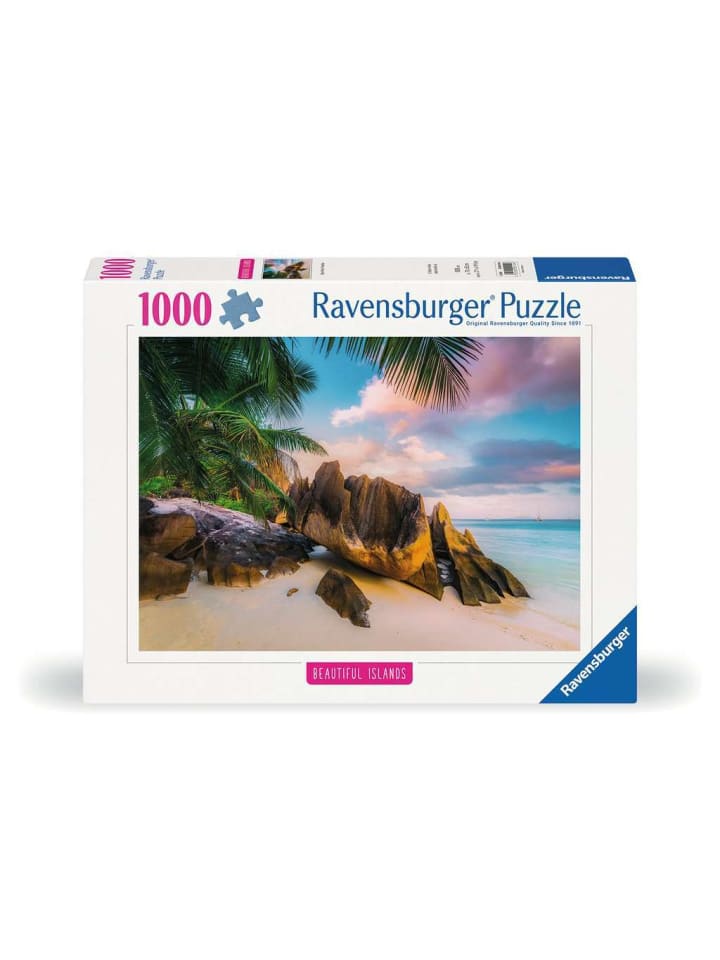 Цветной пазл Ravensburger «Сейшельские острова» из 1000 деталей
Цветной пазл Ravensburger «Сейшельские острова» из 1000 деталей