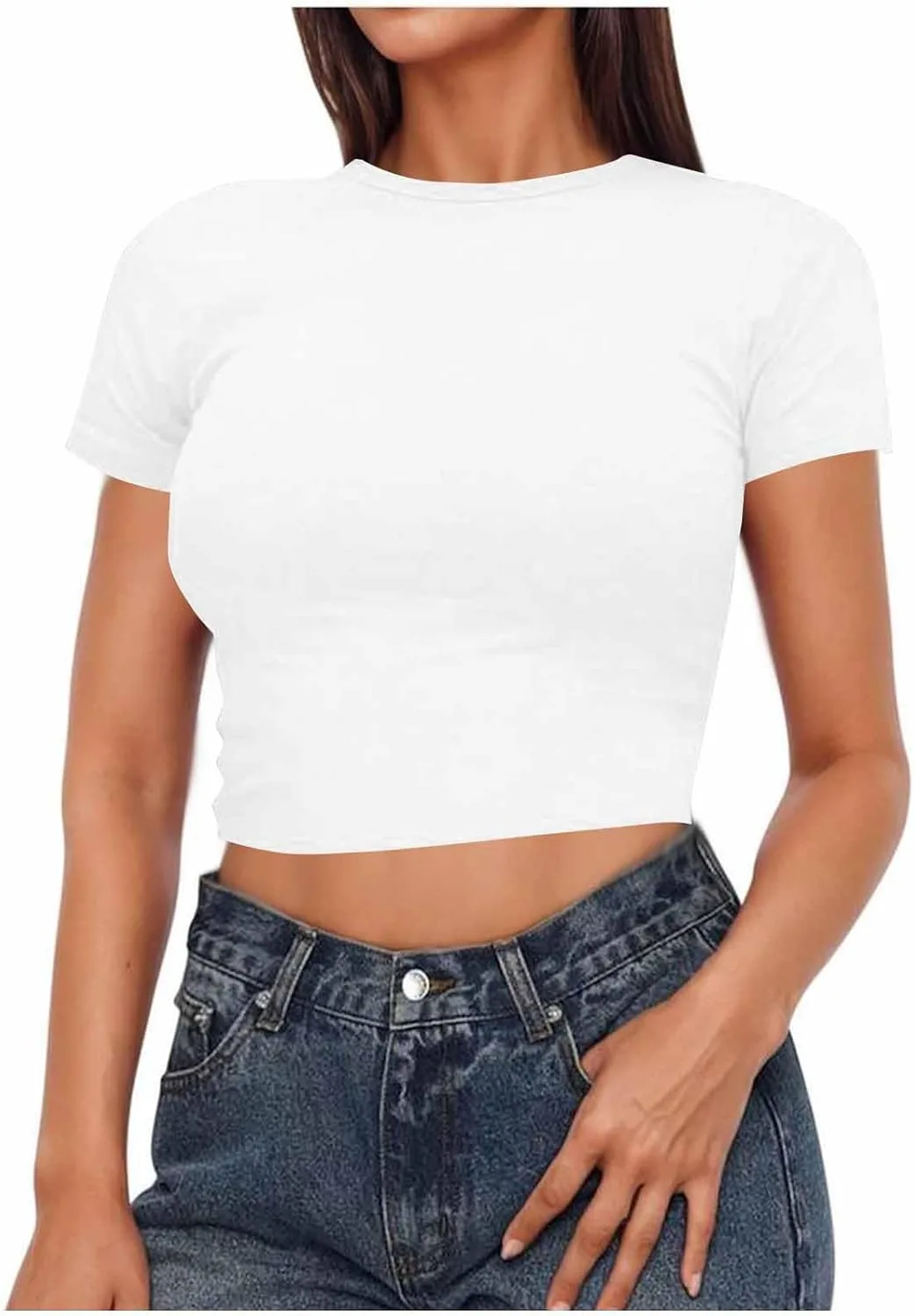 Женская летняя майка-кроп с коротким рукавом, Slim Fit OSFVNOXV
Женская летняя майка-кроп с коротким рукавом, Slim Fit OSFVNOXV