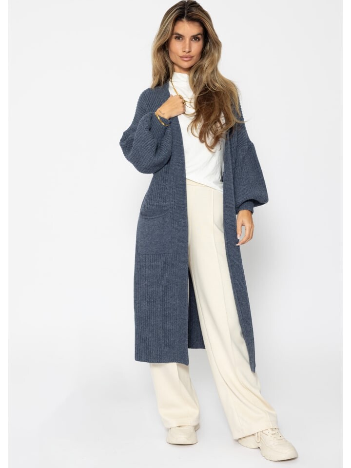 Кардиган SASSYCLASSY Lang Cardigan mit Taschen, цвет Jeansblau
Кардиган SASSYCLASSY Lang Cardigan mit Taschen, цвет Jeansblau