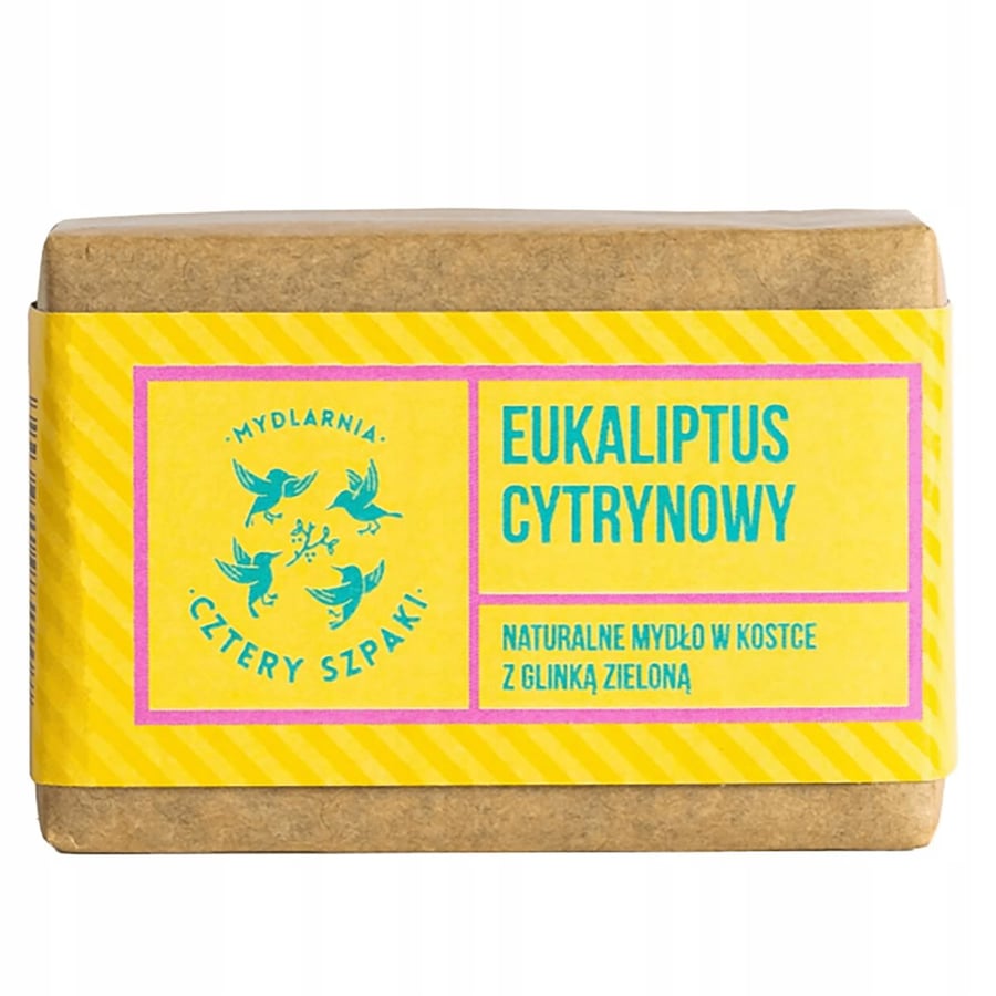 Натуральное мыло с эвкалиптом и лимоном, очищающее, освежающее, веганское Cztery szpaki
Натуральное мыло с эвкалиптом и лимоном, очищающее, освежающее, веганское Cztery szpaki