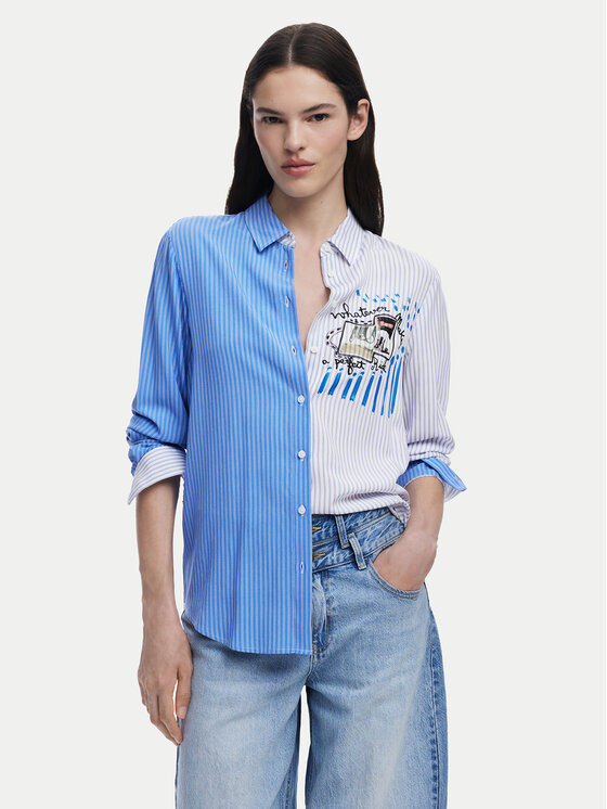 Рубашка обычного кроя A Perfect Ride 25SWCW36 Desigual, синий
Рубашка обычного кроя A Perfect Ride 25SWCW36 Desigual, синий