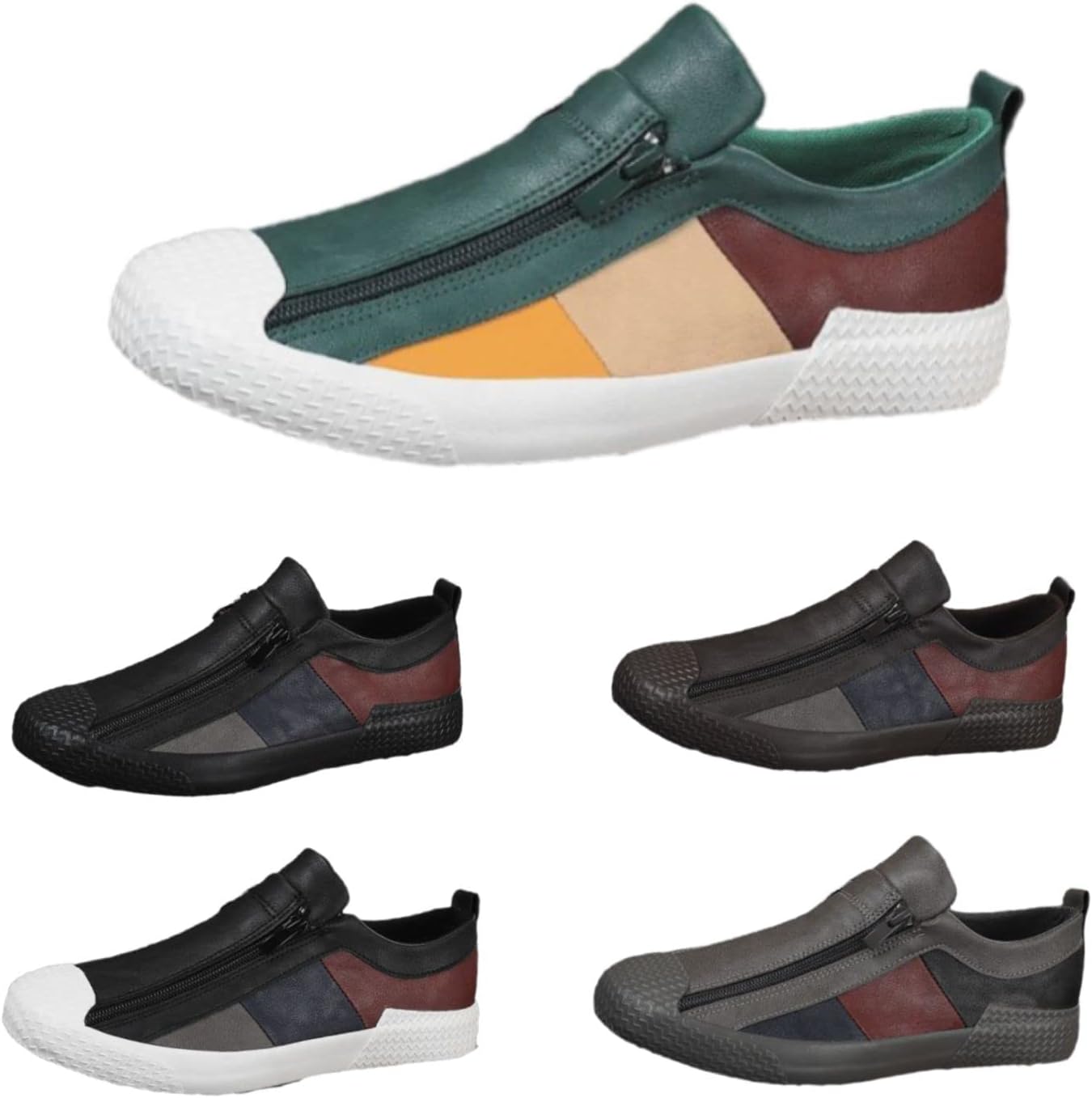 Мужские кожаные слипоны с молнией Удобные и дышащие кожаные балетки для прогулок Модная универсальная повседневная обувь Devilangel, темно-зеленый
Мужские кожаные слипоны с молнией Удобные и дышащие кожаные балетки для прогулок Модная универсальная повседневная обувь Devilangel, темно-зеленый