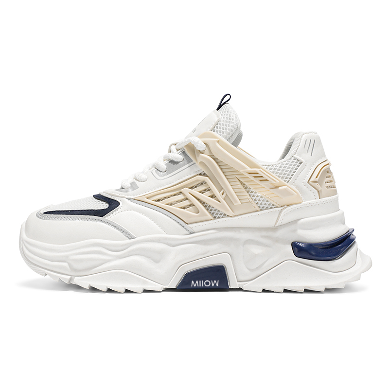 Низкие массивные кроссовки мужские MIIOW, White
Низкие массивные кроссовки мужские MIIOW, White