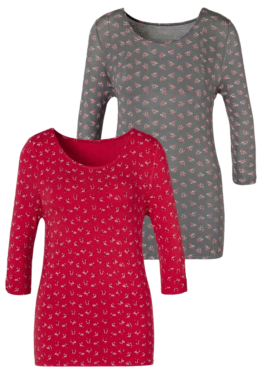 Футболка LASCANA с небольшим вырезом на рукаве, красный
Футболка LASCANA с небольшим вырезом на рукаве, красный