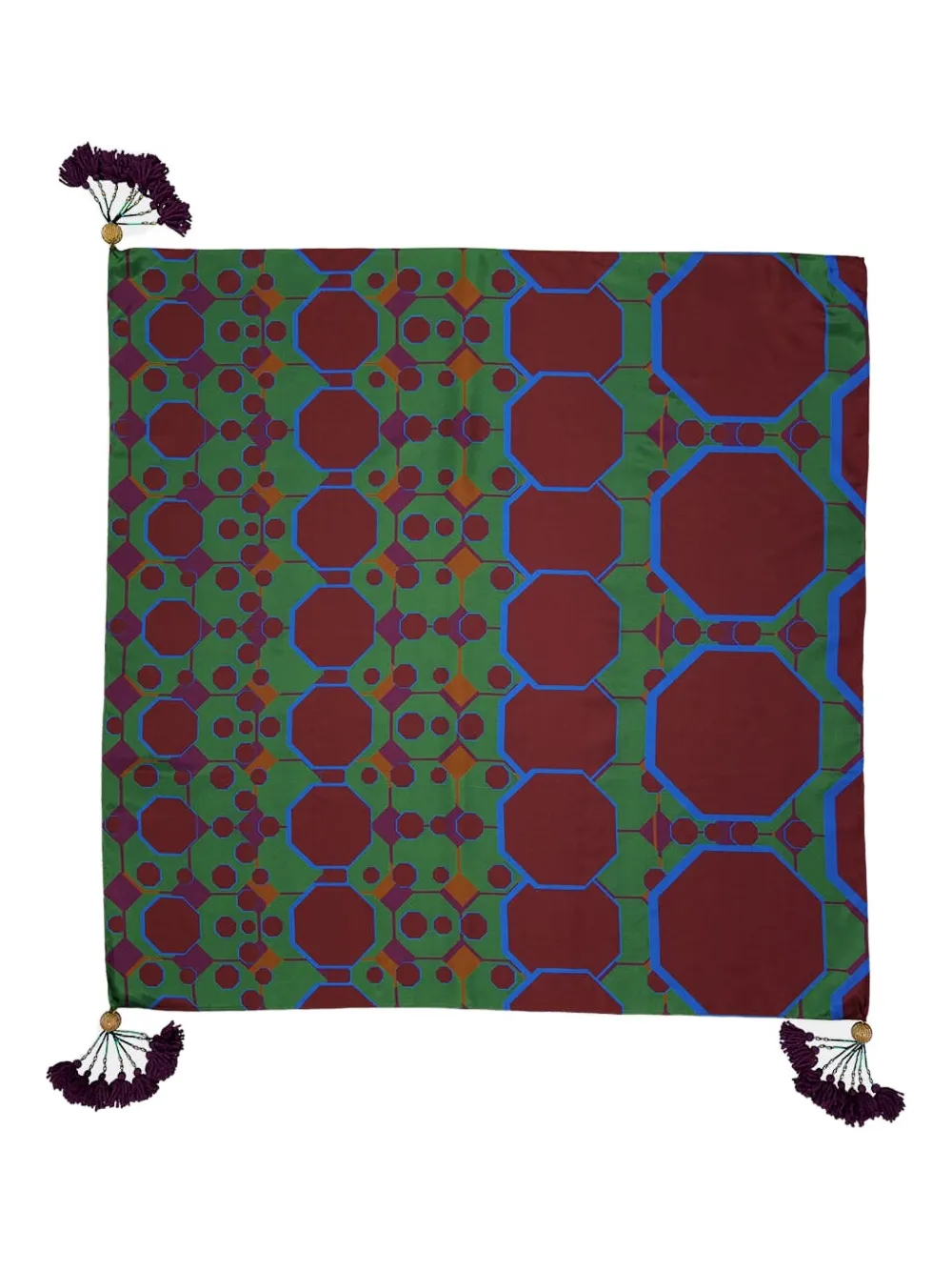 Шелковый шарф с принтом PAULA, зеленый
Шелковый шарф с принтом PAULA, зеленый